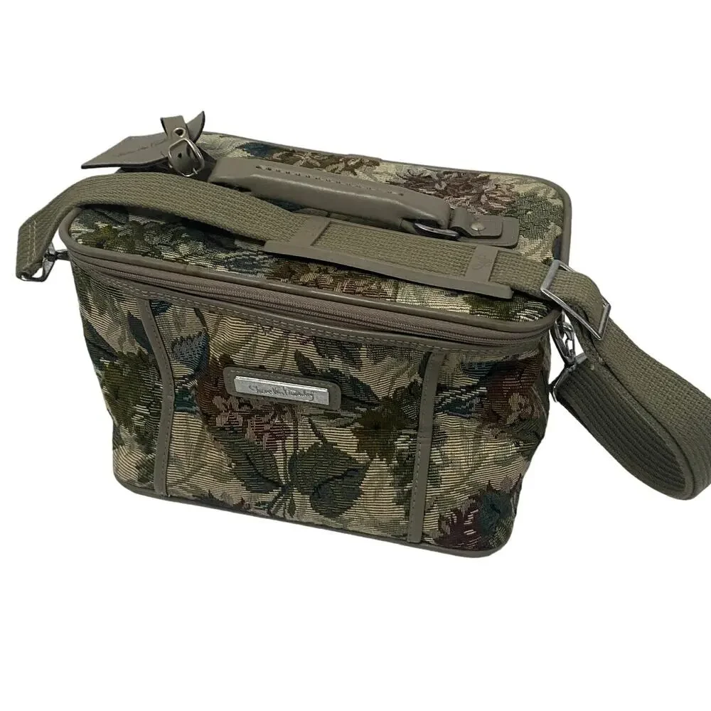 Diane von Furstenberg Vintage Floral Tapestry Travel Makeup Case 9